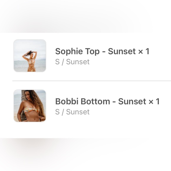 Skatie Sunset Bikini - Size Small - Picture 9 of 9
